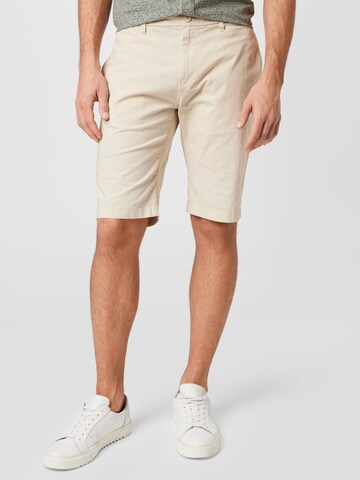 TOM TAILOR DENIM Regular Shorts in Beige: predná strana