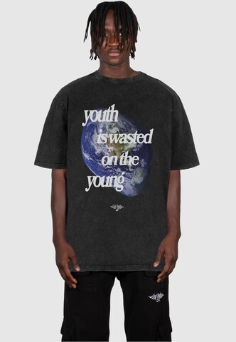 T-Shirt 'WORLD V.1' Lost Youth en noir : devant