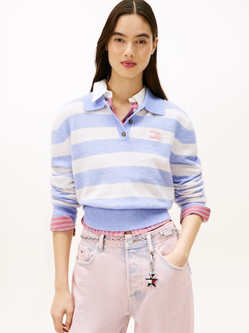 Tommy Jeans Πουλόβερ σε λιλά: μπροστά