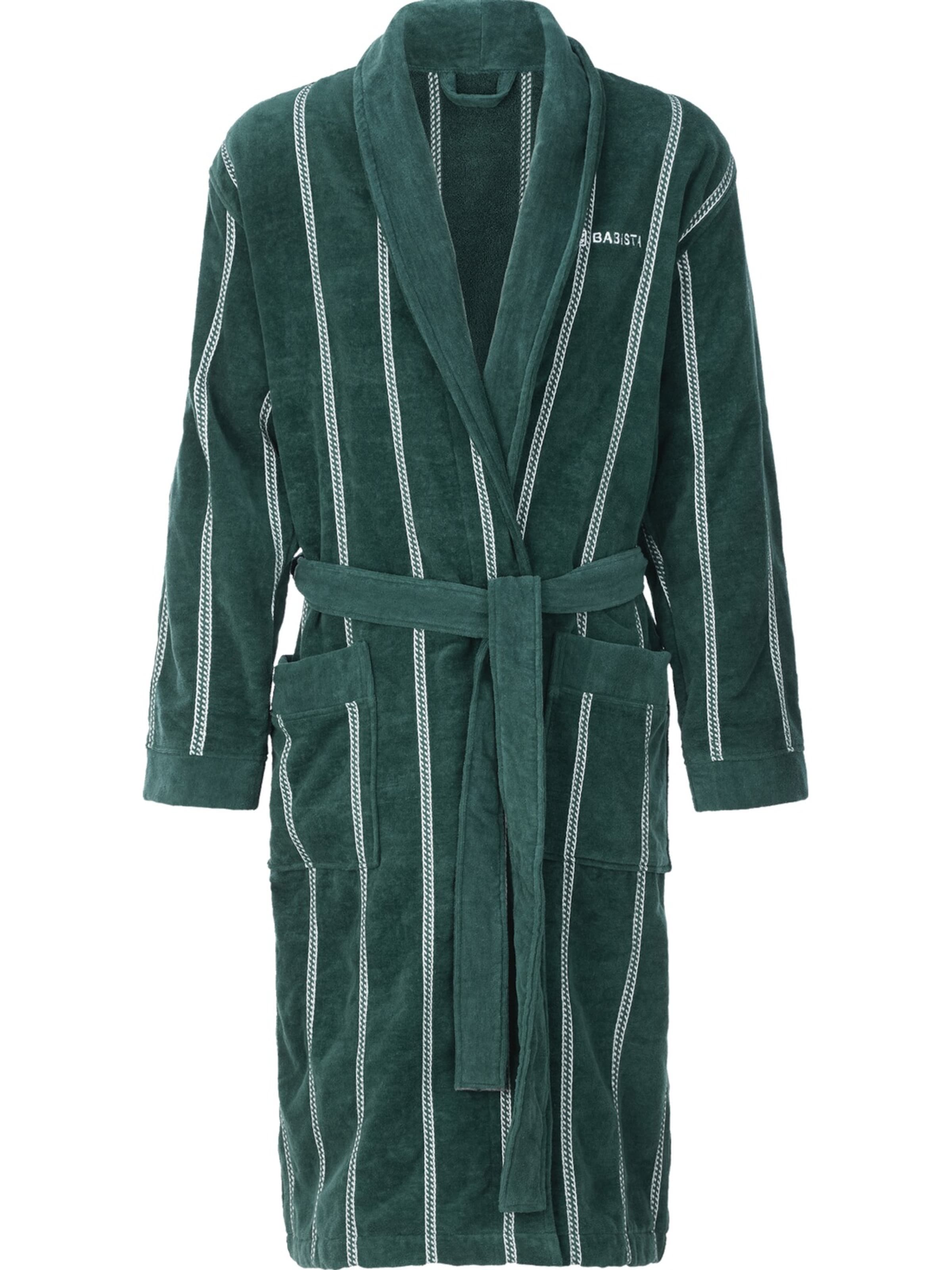 BABISTA Bademantel 'Armand' in Grün: Vorderseite