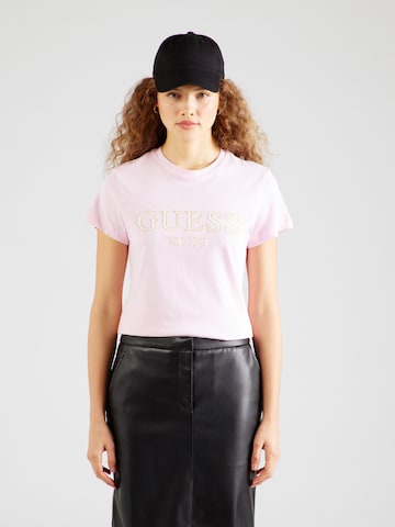 T-shirt 'NYRA' GUESS en rose : devant