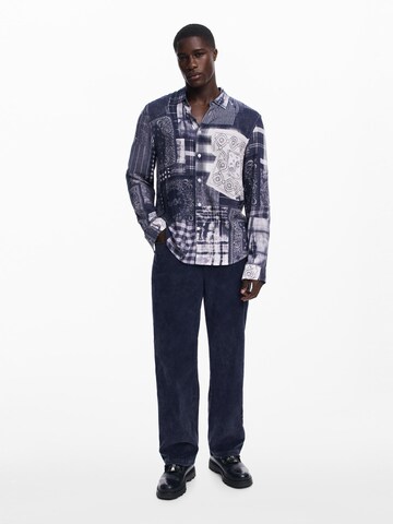 Desigual - Ajuste regular Camisa en azul