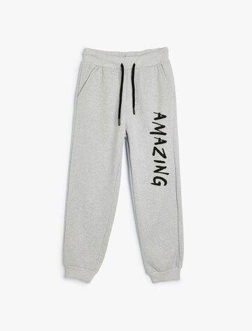 Koton Tapered Trousers in Grey: front