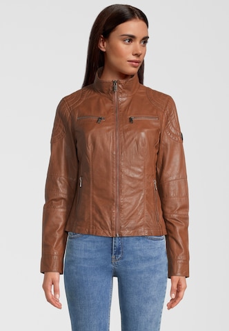 H.I.S Between-Season Jacket in Brown: front