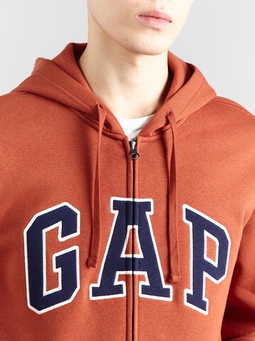 GAP Кофта на молнии 'HERITAGE' в Коричневый