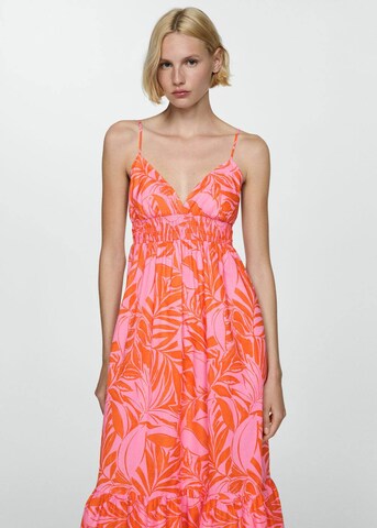 MANGO Summer Dress 'Carina' in Orange