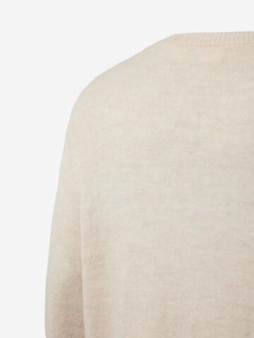 ONLY Carmakoma Sweter 'CARLEANDRA' w kolorze beżowy