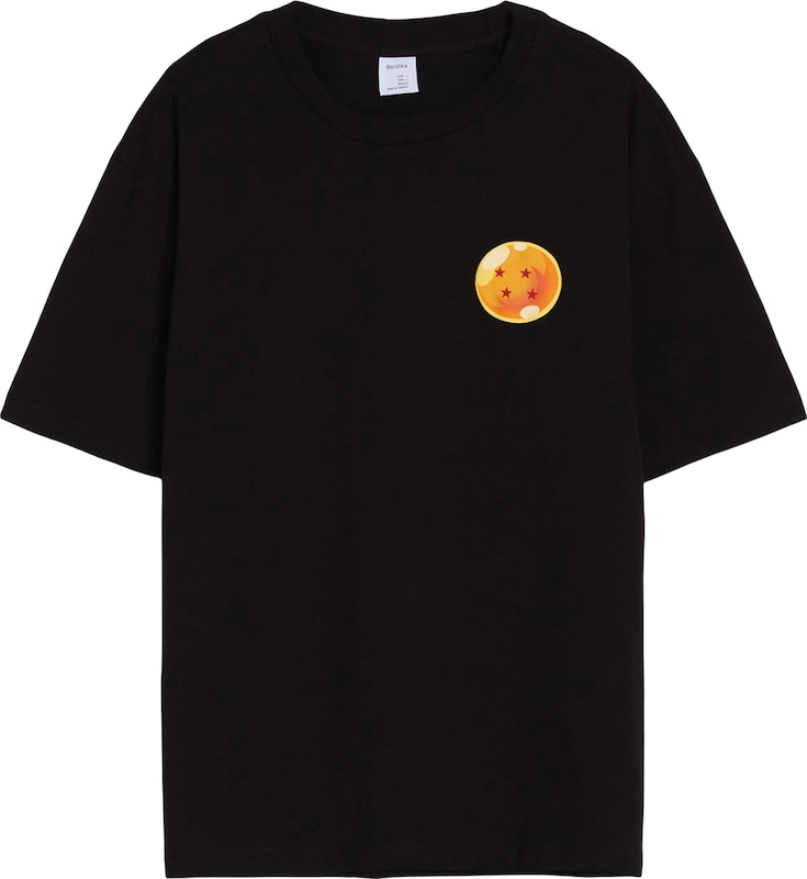 Bershka T-Shirt in Schwarz