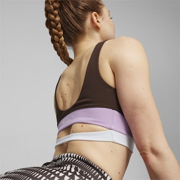 Bustier Soutien-gorge de sport PUMA en marron : devant