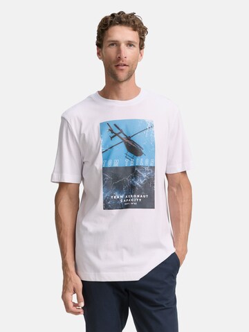 TOM TAILOR Shirt in Wit: voorkant