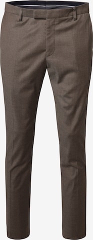 PIERRE CARDIN Bügelfaltenhose 'Ryan' in Braun: Vorderseite