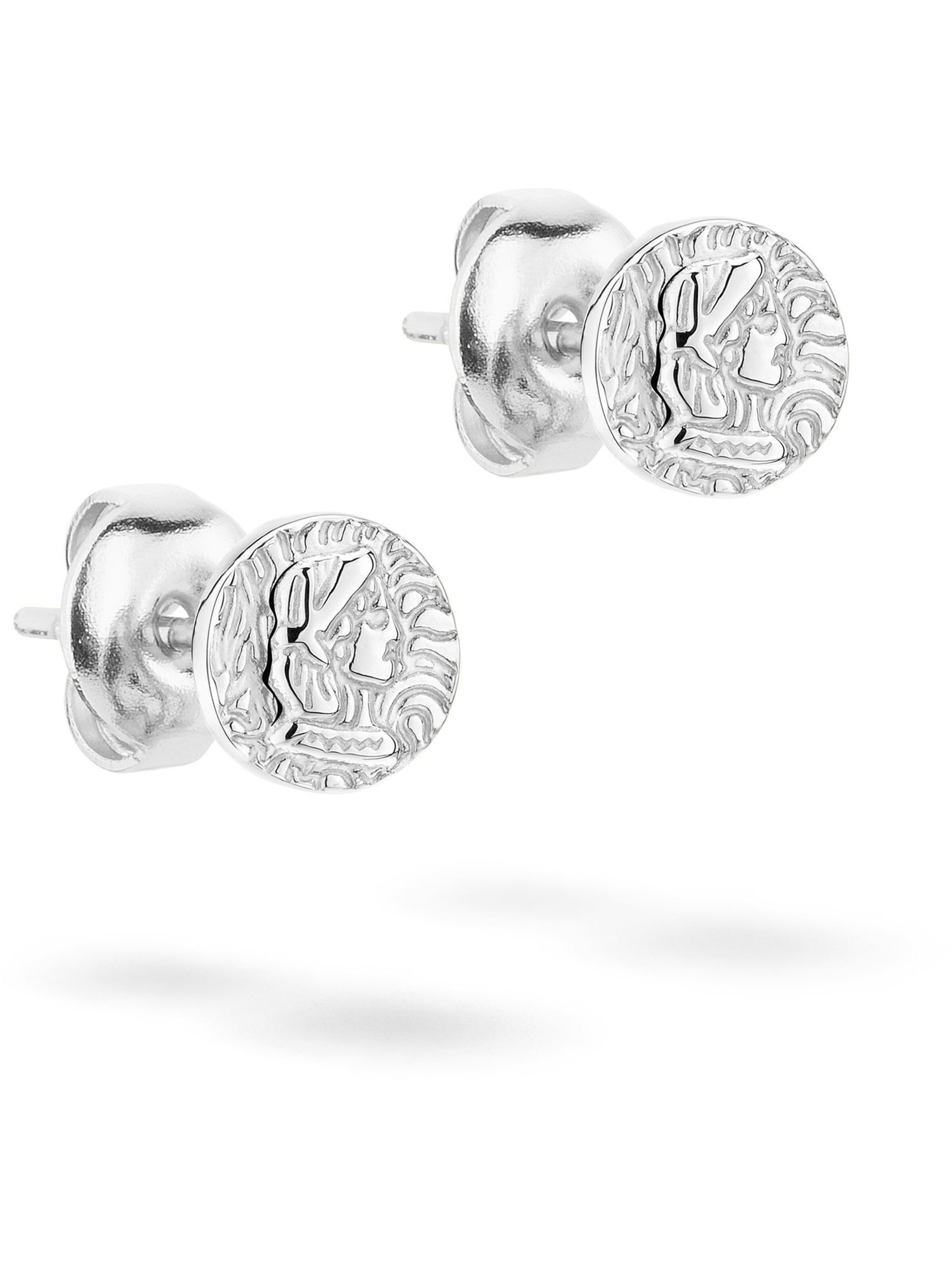 Boucles d'oreilles Tamaris en argent : devant