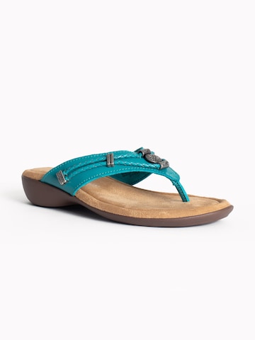 Minnetonka T-bar sandals 'Silverthorne360' in Blue