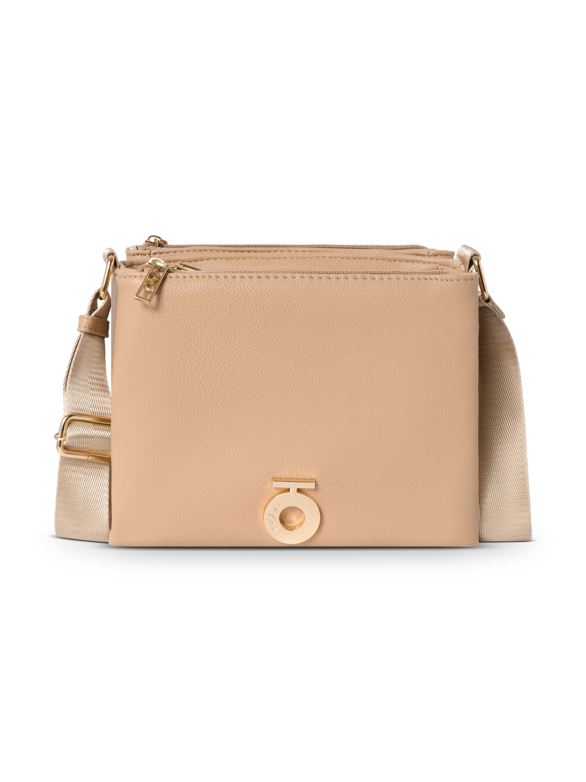 NOBO Schoudertas 'CARLA' in Beige: voorkant