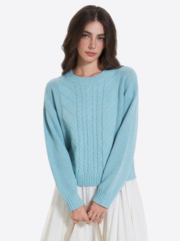 Imily Bela Pullover in Blau: Vorderseite