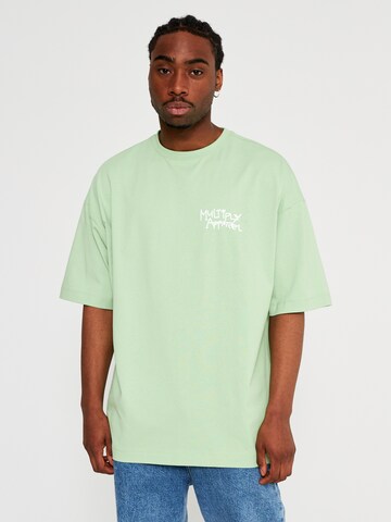 T-Shirt 'Banderole' Multiply Apparel en vert