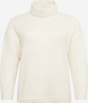 Pull-over Vero Moda Curve en blanc : devant