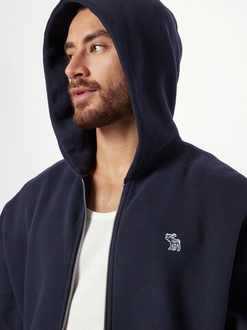 Abercrombie & Fitch Zip-Up Hoodie in Blue