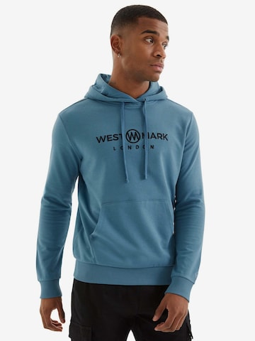 WESTMARK LONDON Sweatshirt 'Signature' in Blauw: voorkant