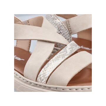 Rieker Strap Sandals in Beige