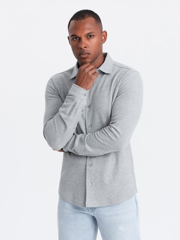 Coupe slim Chemise Ombre en gris