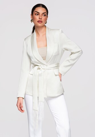 Ombre Blazer in White