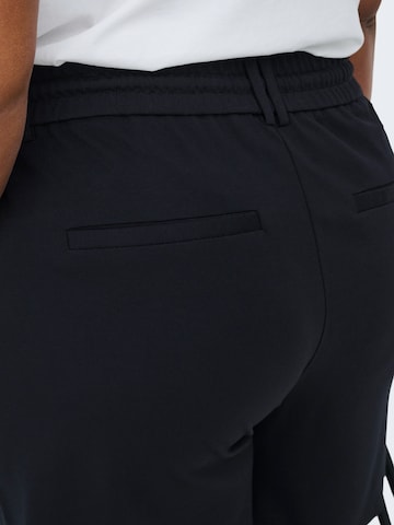 juoda ONLY Carmakoma Standartinis Klostuotos kelnės 'CARGoldtrash'