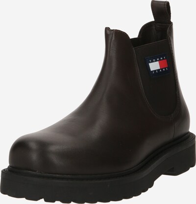 Tommy Jeans Chelsea boots in marine blue / Chocolate / Red / White, Item view