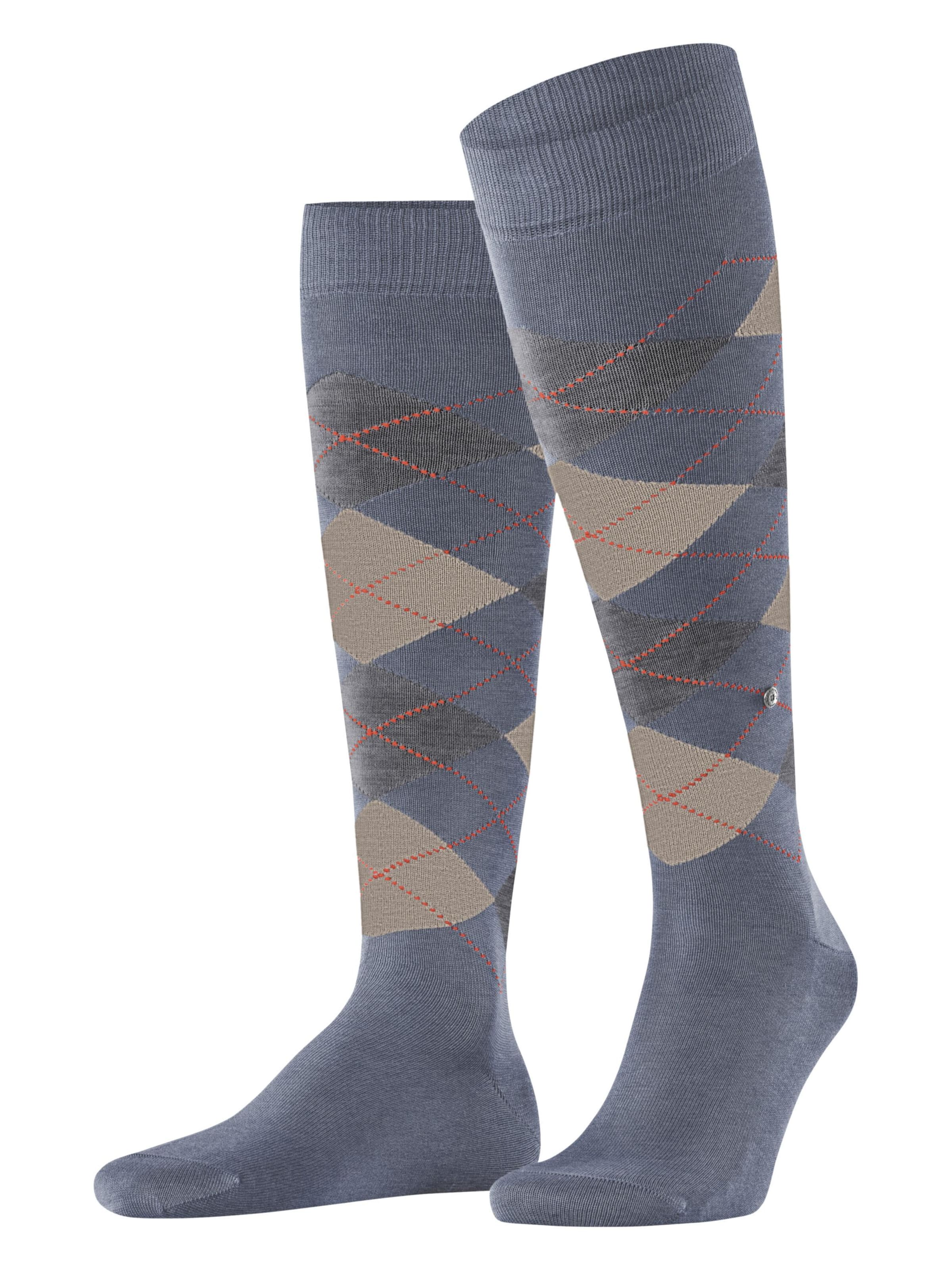 BURLINGTON Kniestrümpfe 'Manchester'‌‌‌‌‌ in Blau: Vorderseite