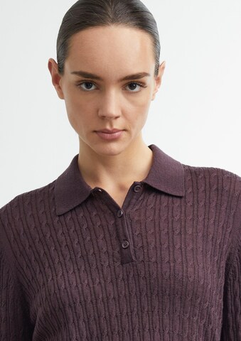 Pull-over COMMA en violet : devant