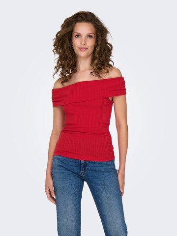 JDY Top 'JDYFRANSISKA' in Red: front