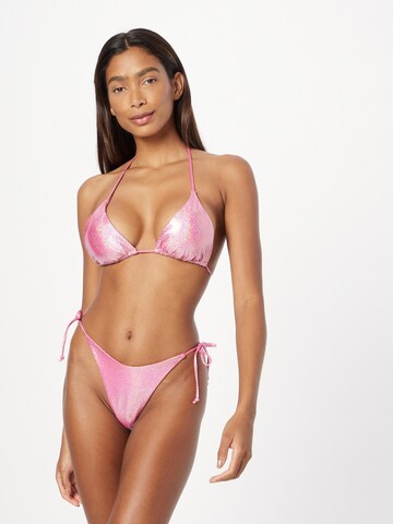 Triunghi Sutien costum de baie de la NLY by Nelly pe roz