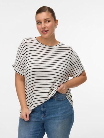 Pulover 'VMCBRIANNA' de la Vero Moda Curve pe alb: față