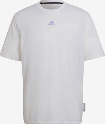 ADIDAS SPORTSWEAR Funkcionalna majica | bela barva: sprednja stran