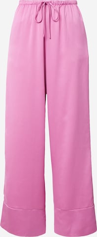 Hunkemöller Wide Leg Pyjamahose in Lila: predná strana