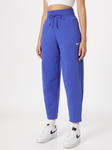 Nike Sportswear Tapered Pants 'PHNX FLC' in Purple: front