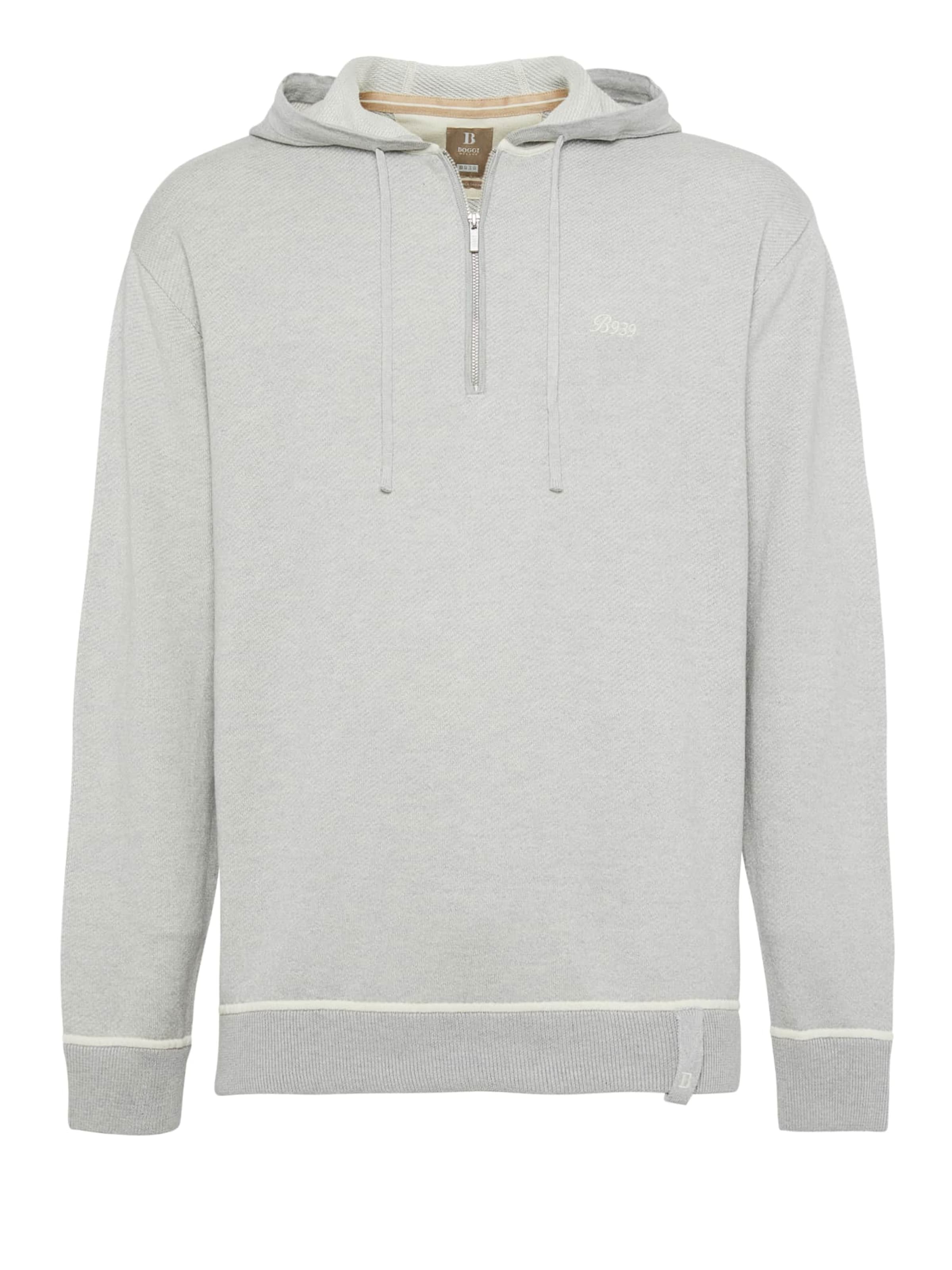 Boggi Milano Μπλούζα φούτερ σε γκρι: μπροστά