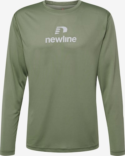 Newline Funktionsshirt 'BEAT' in hellgrau / oliv, Produktansicht