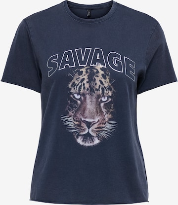 T-shirt 'ONLLUCY' ONLY en bleu : devant