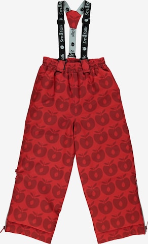 Pantalon fonctionnel Småfolk en rouge : devant