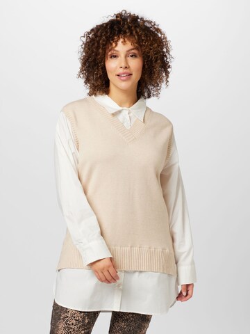 Pull-over 'Elke' Z-One en beige : devant