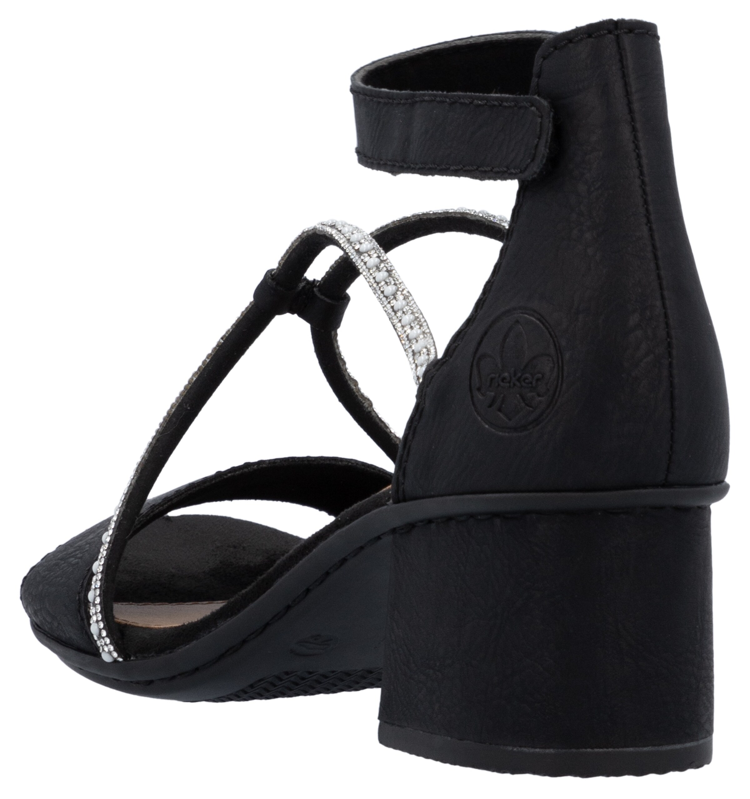 Sandales à lanières Rieker en noir