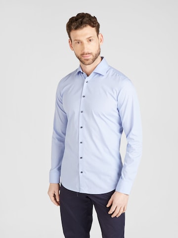 SEIDENSTICKER - Ajuste regular Camisa 'Essential' en azul: frente