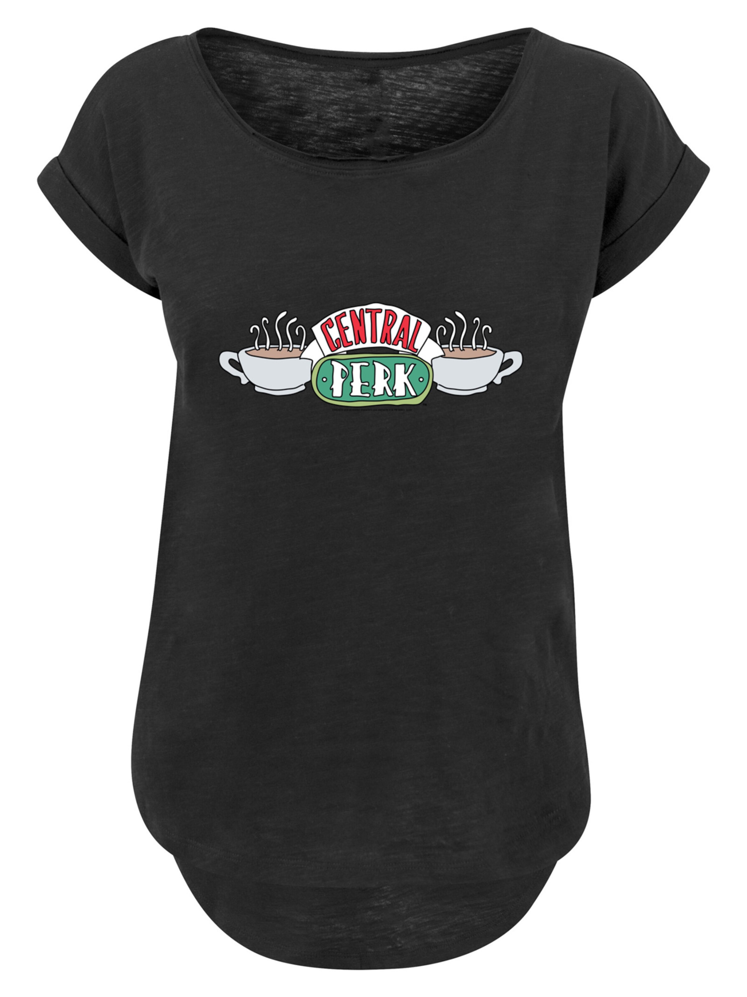 T-shirt 'Friends Central Perk Sketch' F4NT4STIC en noir : devant