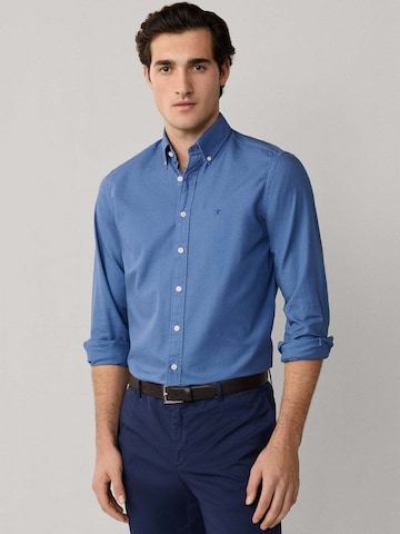 Hackett London Regular fit Overhemd in Blauw