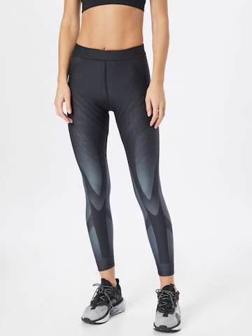 Skinny Pantalon de sport 'METARUN' ASICS en noir : devant