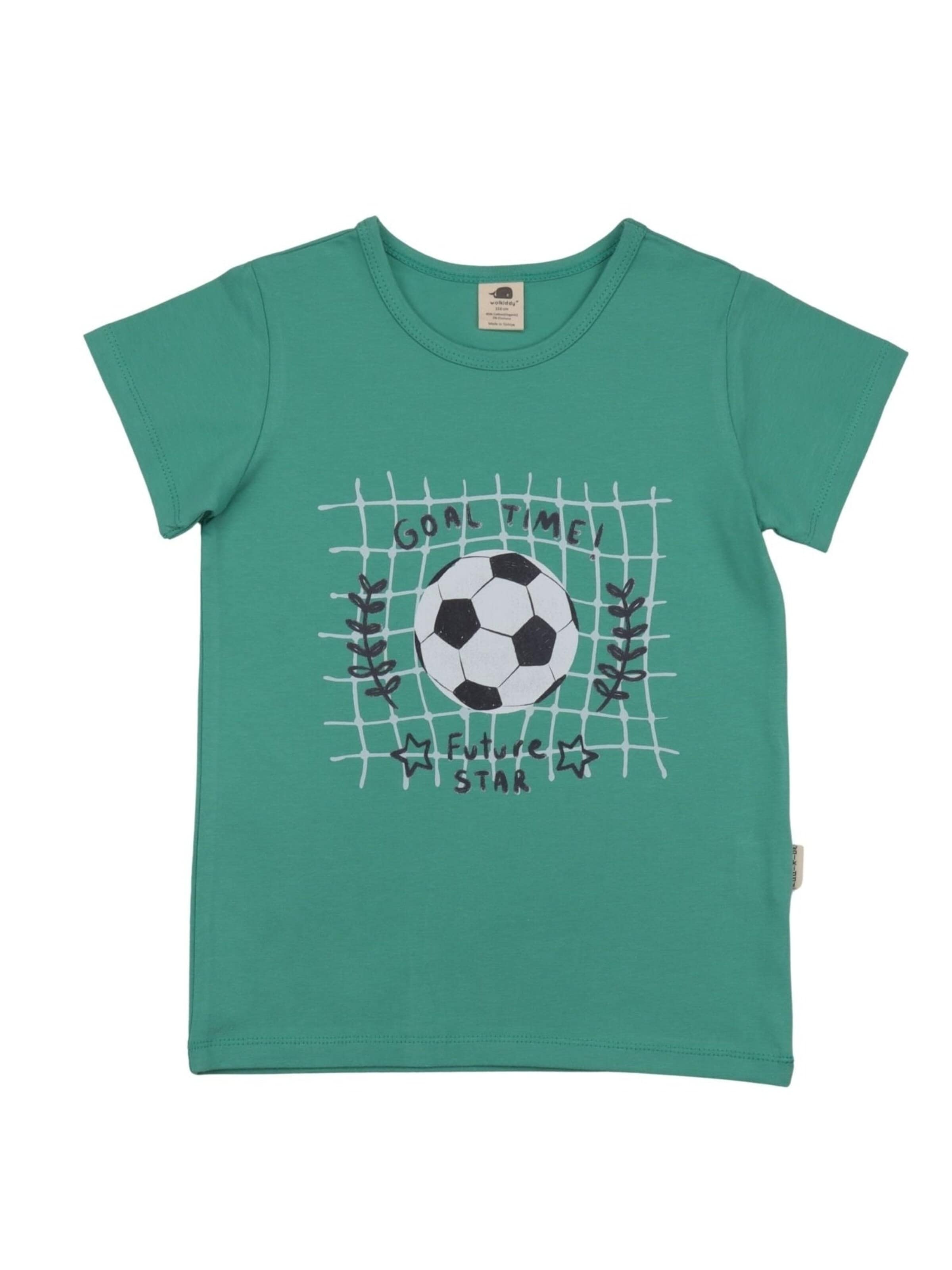 Walkiddy Shirt 'Soccer Stars' in 98 in Green, Item view