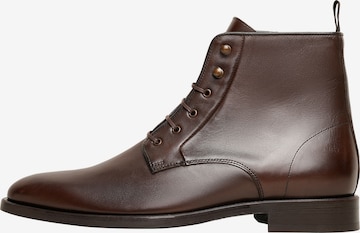 Henry Stevens Lace-Up Boots 'Murray PDB' in Brown