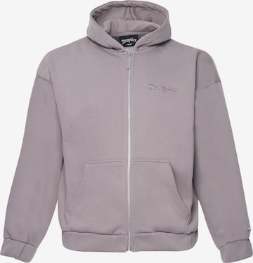 Veste de survêtement Dropsize en gris : devant