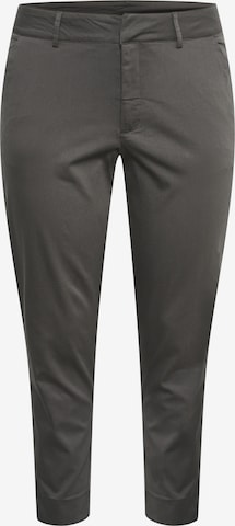 Pantalon chino 'Leana' KAFFE CURVE en gris : devant